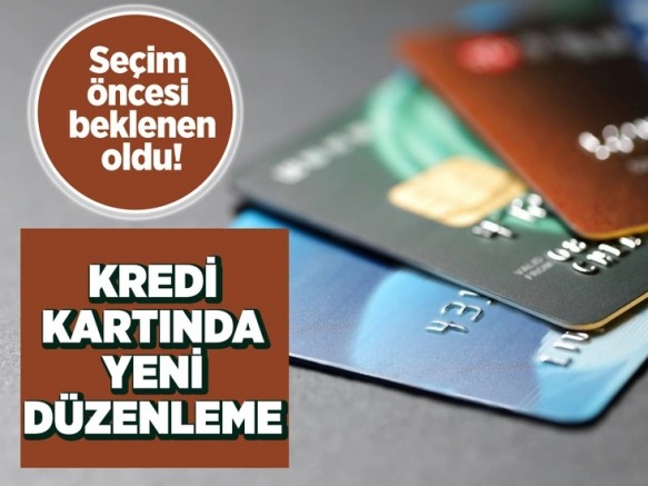Kredi kartında yeni düzenleme!