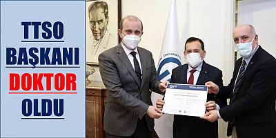 Başkan Hacısalihoğlu Doktora Diplomasını Aldı