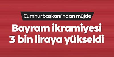 Cumhurbaşkanı Erdoğan'dan emeklilere müjde: İkramiye 3 bin TL oluyor