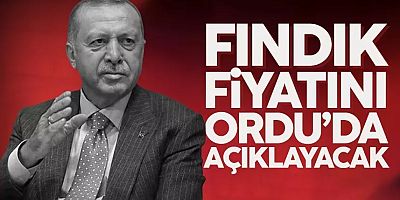 Cumhurbaşkanı Erdoğan Fındık Fiyatını Ordu'da Açıklayacak