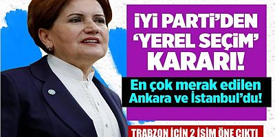 İYİ Parti'den 'yerel seçim' kararı! 81 ilde kendi adaylarını çıkaracaklar...