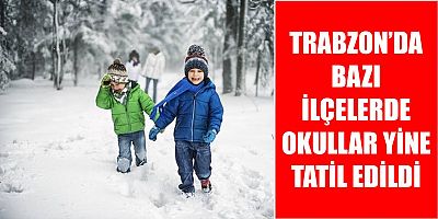 Trabzon'da Eğitime Kar Engeli