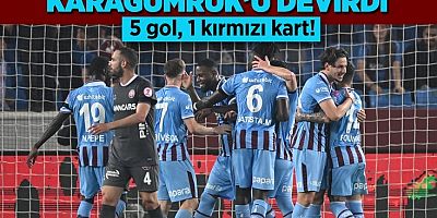 Trabzonspor 10 kişiyle Fatih Karagümrük'ü devirdi
