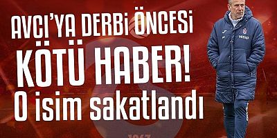 Trabzonspor'a Fenerbahçe derbisi öncesi kötü haber!