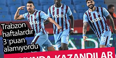 Trabzonspor sahasında Hatayspor'u 2-0 mağlup etti