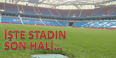 Trabzonspor'un Stadında Çimler Yenilendi