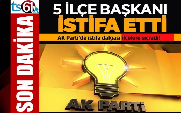AK Parti’de istifa dalgası ilçelere sıçradı