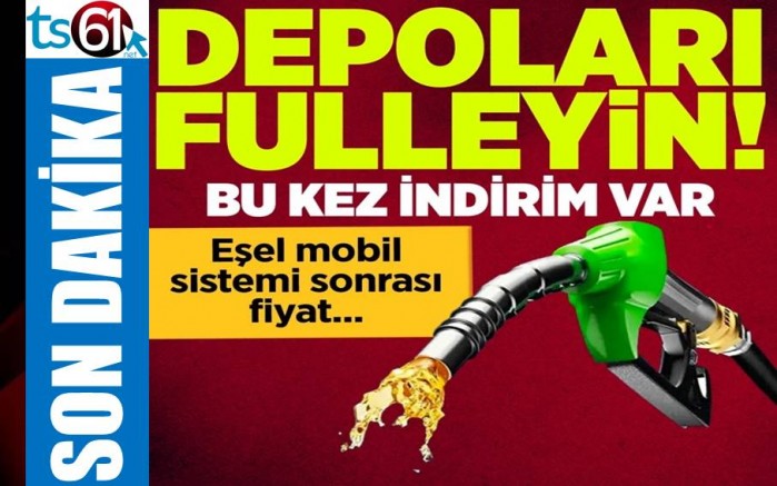 Akaryakıtta yeni indirim var