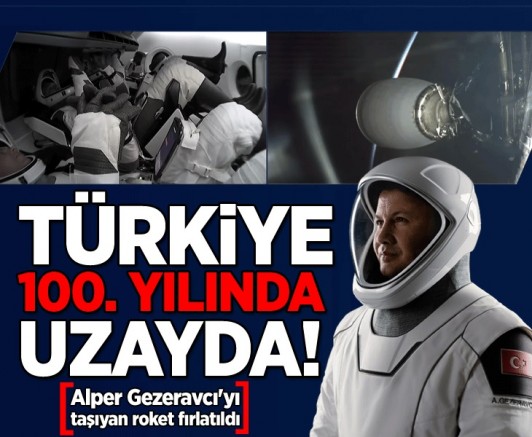 Alper Gezeravcı'nın uzay yolculuğu başladı