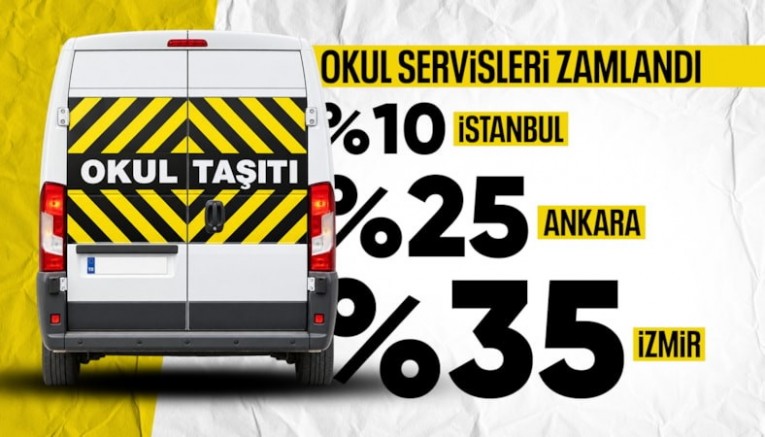 Ankara, İstanbul ve İzmir'de servis ücretlerinde artış