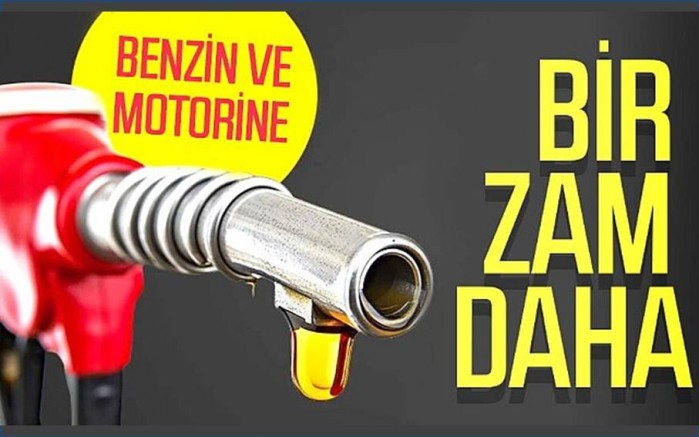 Benzin ve motorine zam geldi