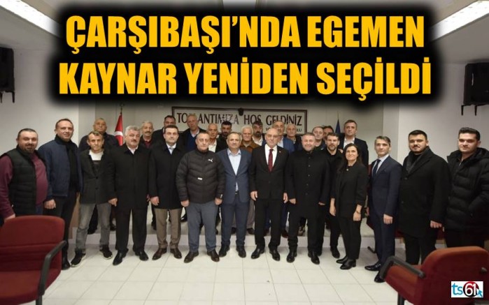 Çarşıbaşı’nda Egemen Kaynar yeniden seçildi