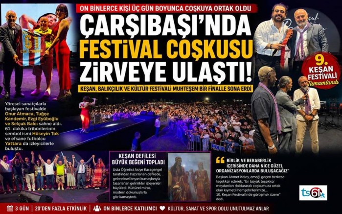 Çarşıbaşı’nda festivalin final gecesi nefes kesti