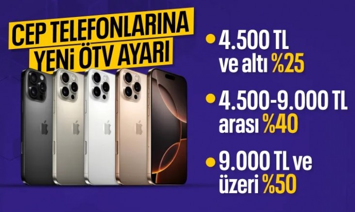 Cep telefonunda ÖTV oranları değişti