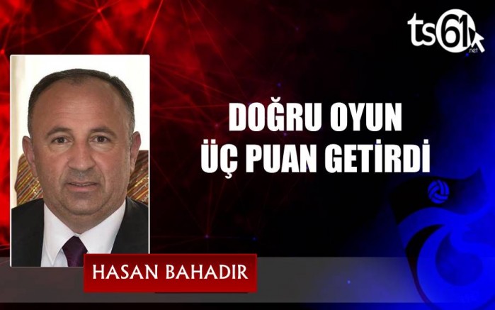 DOĞRU OYUN ÜÇ PUAN GETİRDİ