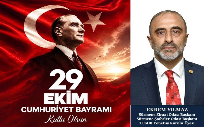 Ekrem Yılmaz'dan 29 Ekim Mesajı