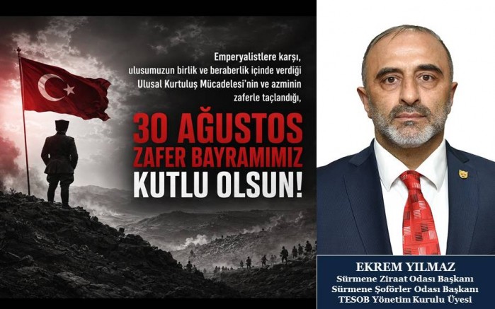 Ekrem Yılmaz'dan Zafer Bayramı Mesajı