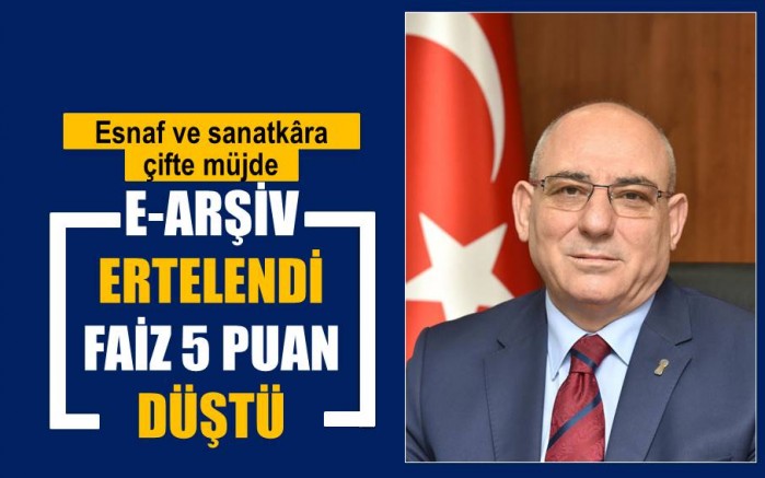 Esnaf ve sanatkâra çifte müjde