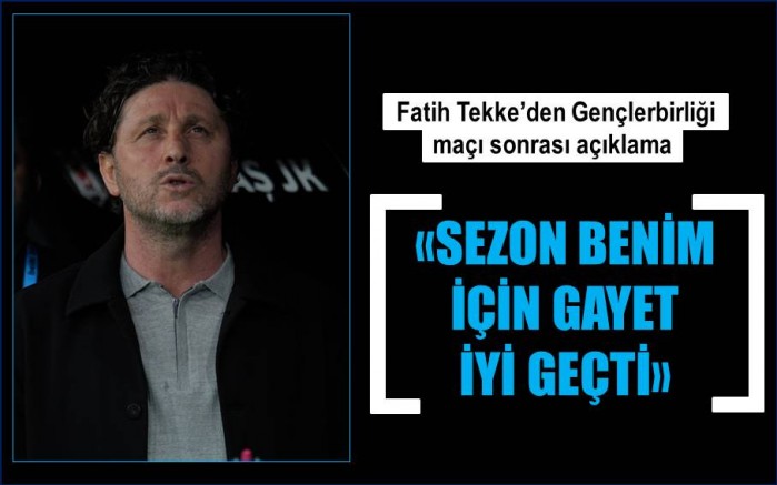 Fatih Tekke'den açıklamalar!