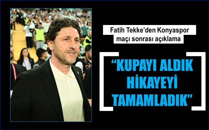 Fatih Tekke'nin Türkiye Kupası sevinci. 