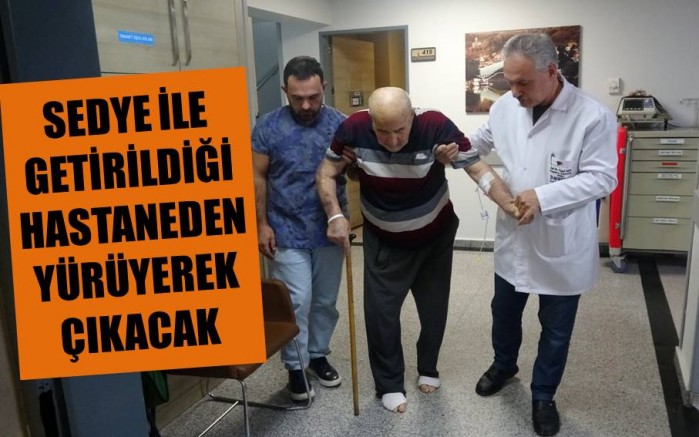 İmperial Hastanesi'nde yeniden yürümeye başladı