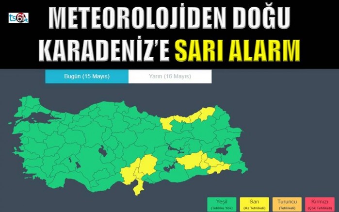 Karadeniz'e sel ve fırtına uyarısı