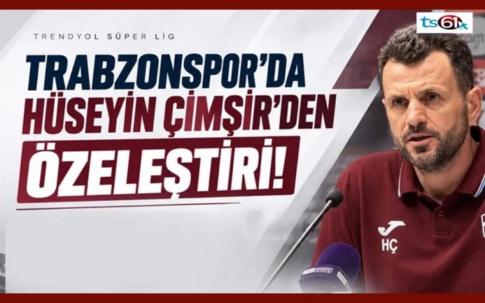 Konyaspor maçı sonrası Hüseyin Çimşir'den özeleştiri!