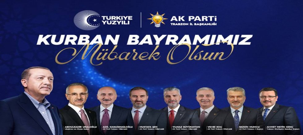 AK Parti Trabzon İl Başkanlığı Kurban Bayramı İlanı