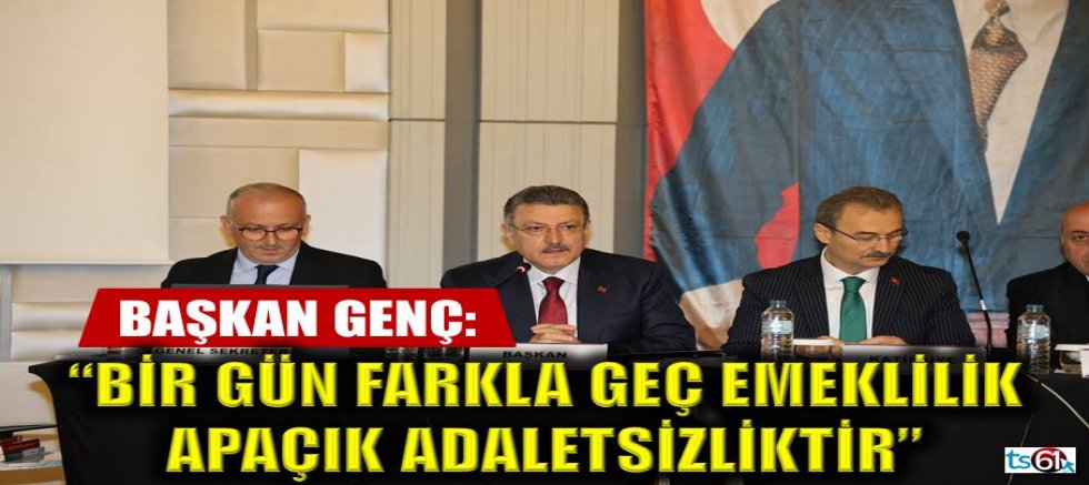 Başkan Genç: 