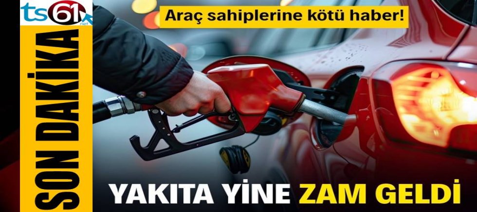 Benzine zam geldi
