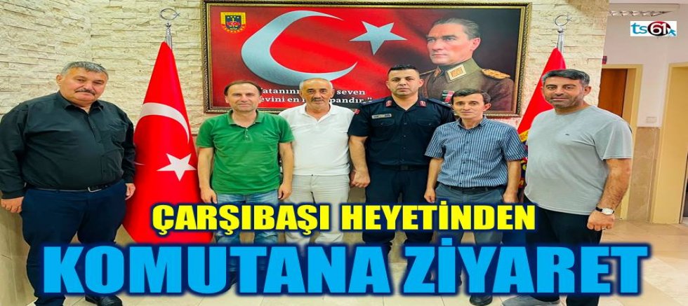 Çarşıbaşı heyetinden eski komutanlarına ziyaret