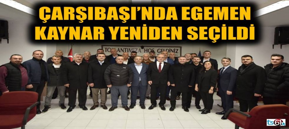 Çarşıbaşı’nda Egemen Kaynar yeniden seçildi