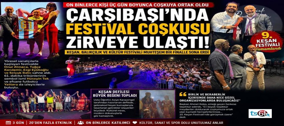 Çarşıbaşı’nda festivalin final gecesi nefes kesti