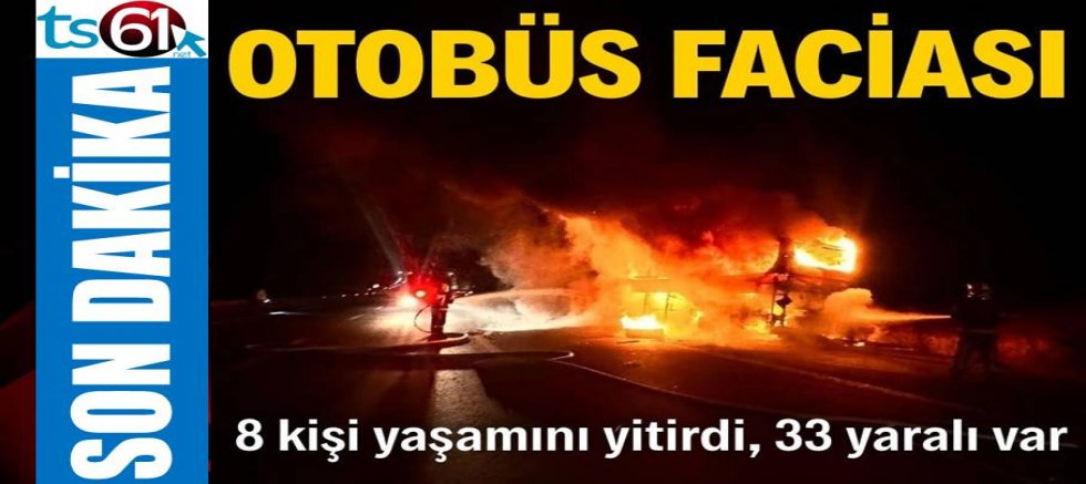 Denizli'de otobüs faciası: 8 ölü, 33 yaralı