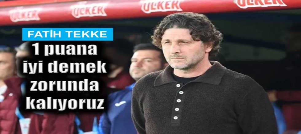Fatih Tekke'den Alanyaspor maçı sonrası açıklamalar
