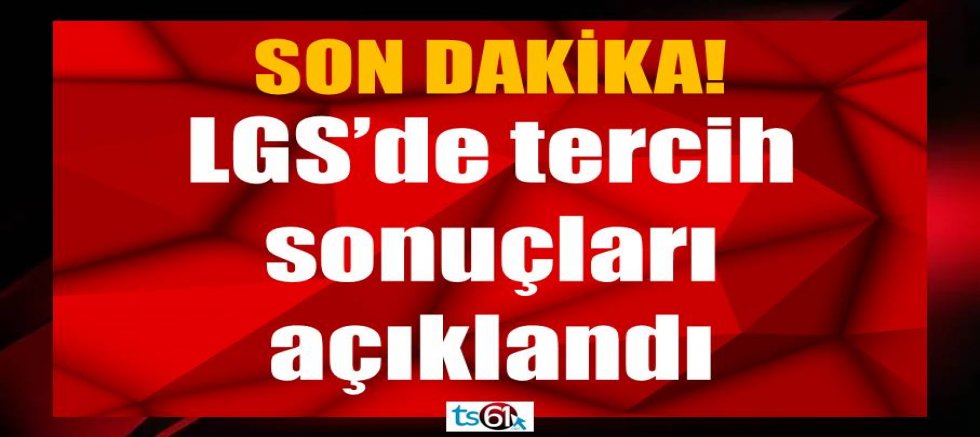 LGS yerleştirme sonuçları açıklandı