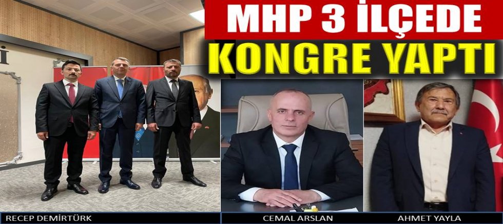 MHP üç ilçede kongre yaptı