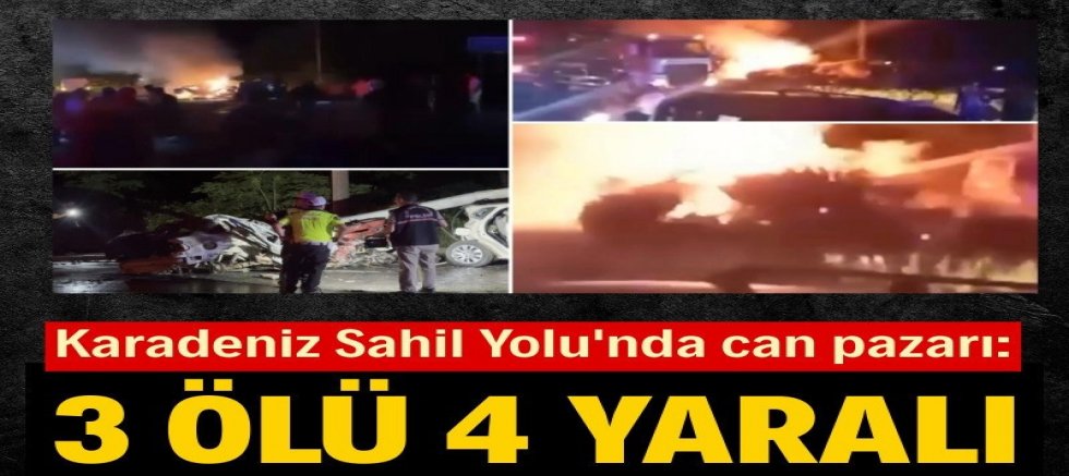 Rize'de feci kaza: 3 kişi öldü, 4 kişi yaralandı