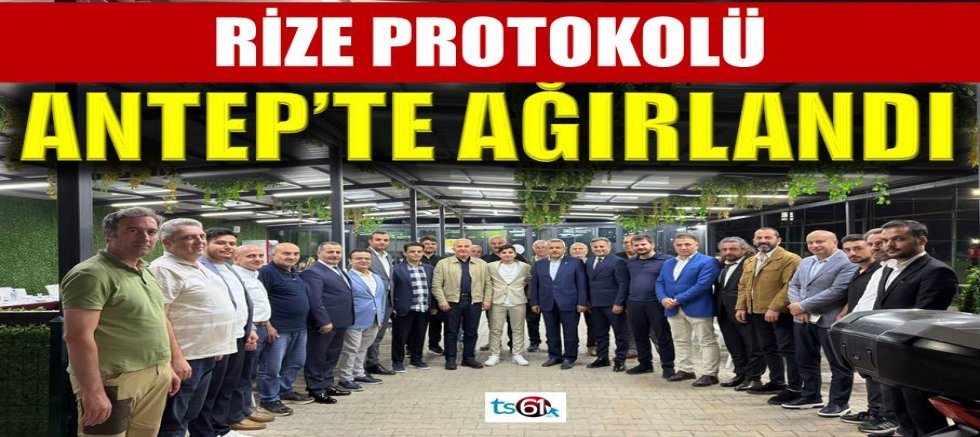 Rize protokolünden Gaziantep Karadenizliler Derneği’ne anlamlı ziyaret
