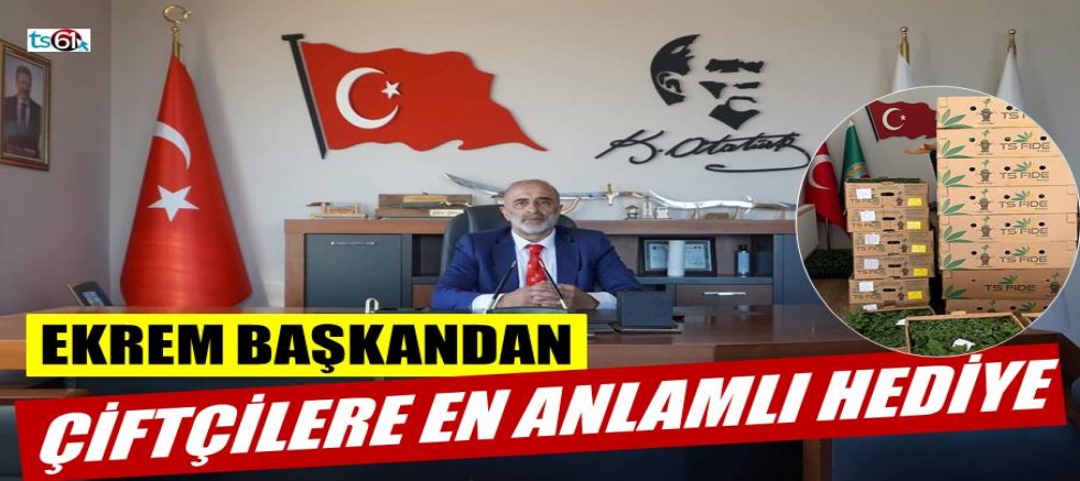 Sürmene Ziraat Odası Başkanlığı’ndan anlamlı hediye
