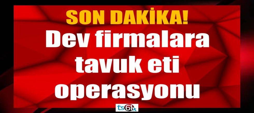 Tavuk eti operasyonu!