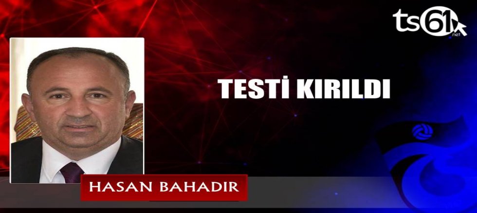 TESTİ KIRILDI