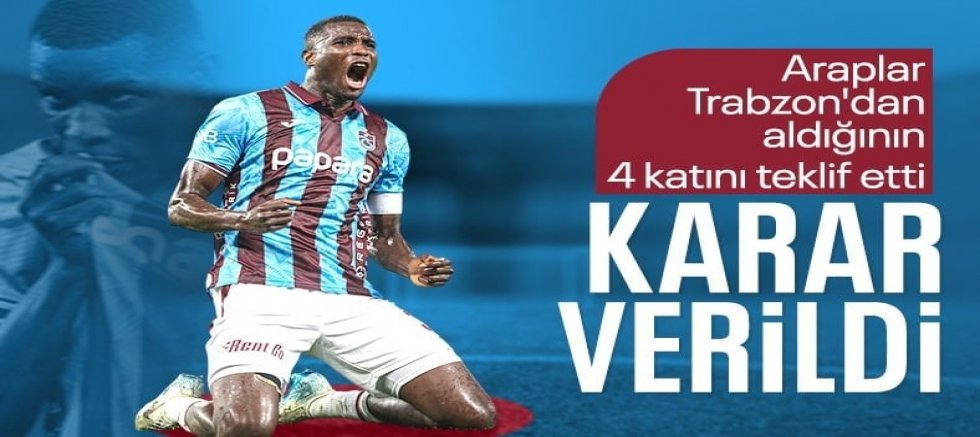 Trabzonspor'da Paul Onuachu kararı