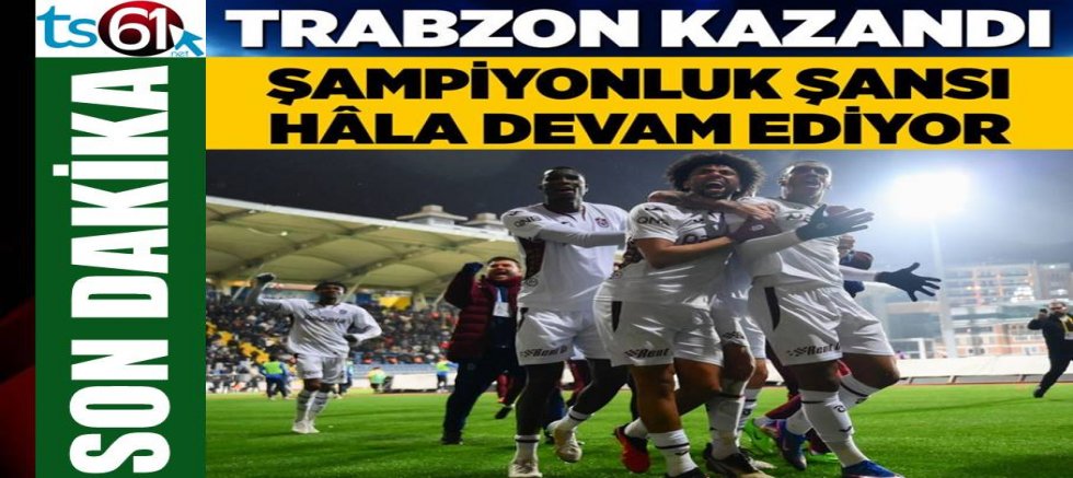 Trabzonspor, deplasmanda Eyüpspor'u 1-0 mağlup etti