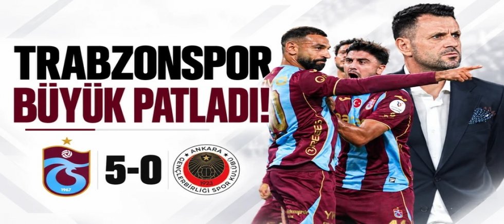 Trabzonspor Gençlerbirliği’ni farklı geçti