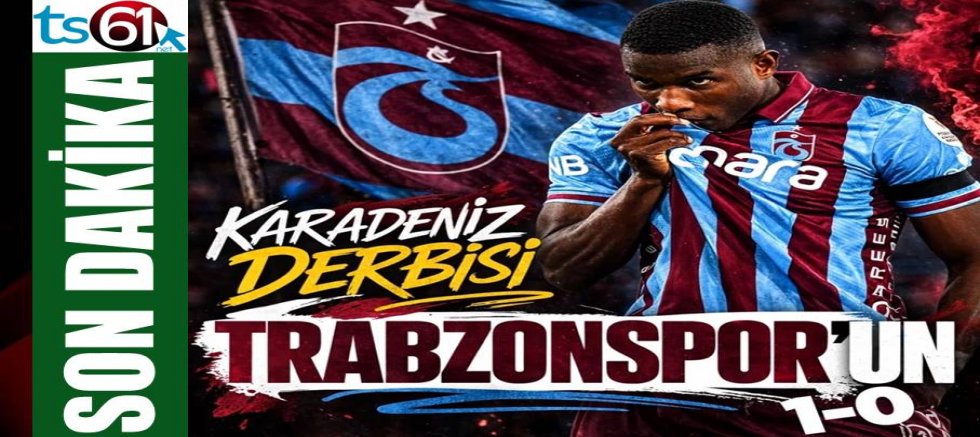 Trabzonspor sahasında Çaykur Rizespor'u 1-0 mağlup etti