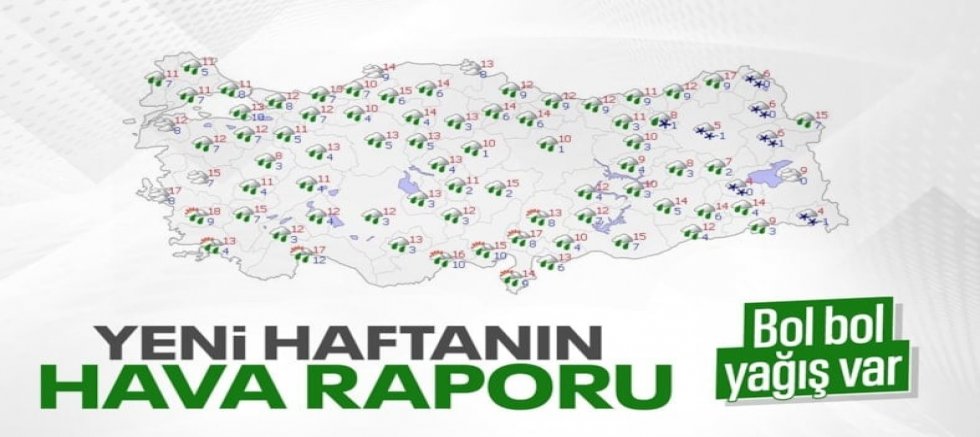 Yurt genelinde yağışlar devam edecek