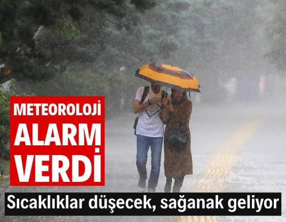 Meteoroloji alarm verdi: Kuvvetli sağanak ve fırtına geliyor