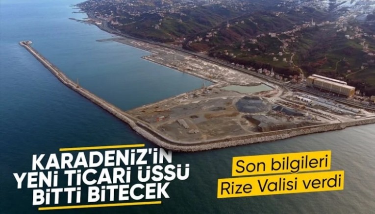 Rize'ye değer katacak proje: İyidere Lojistik Limanı inşaatı sürüyor