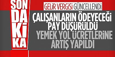 2023'te Ücret Gelirlerindeki Vergi Tarifesi Belli Oldu